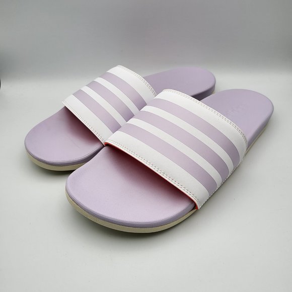 NEW Women Sz 11 Adidas Comfort Slides in Lavender GV9738 - Picture 1 of 8